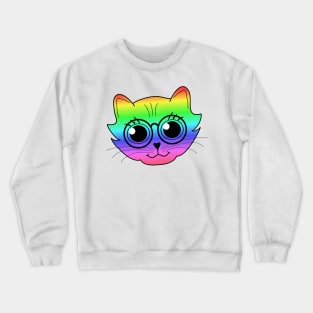 Professoressa Rainbow Cat Crewneck Sweatshirt